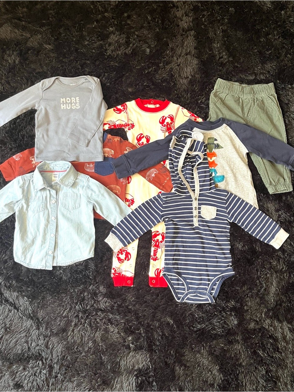 COTTON 12-18 Months Boy LOBSTER 7 Piece Bundle. Live Show Listing. $10 starts.